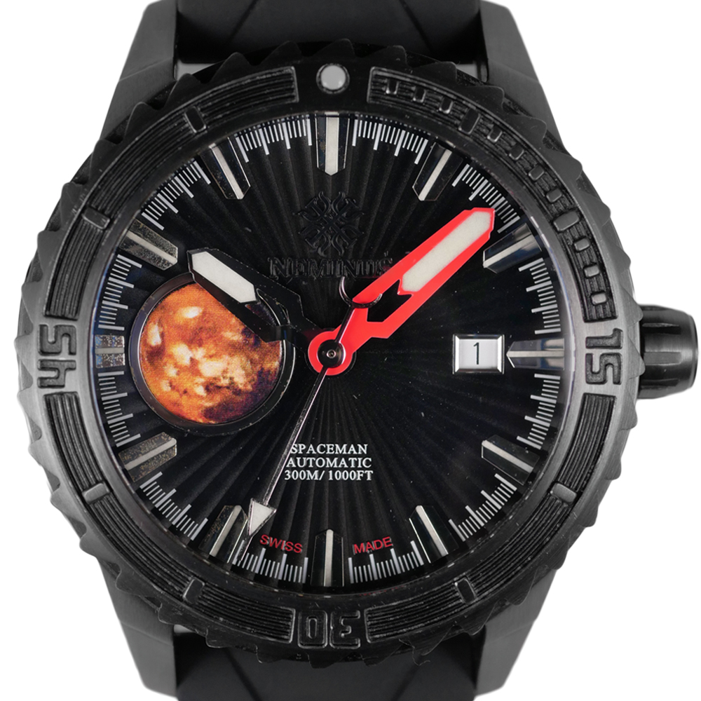 Neminus Spaceman Mars Traveler 44mm Swiss Automatic Movement Men's Watch WR30ATM